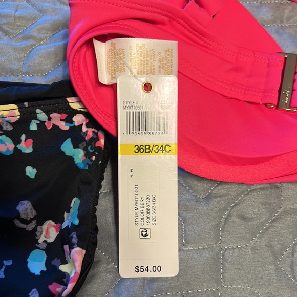 Bundle Anne Cole pink bikini &  Top Skirts Sports  floral bottom NEW wit… - Picture 4 of 7